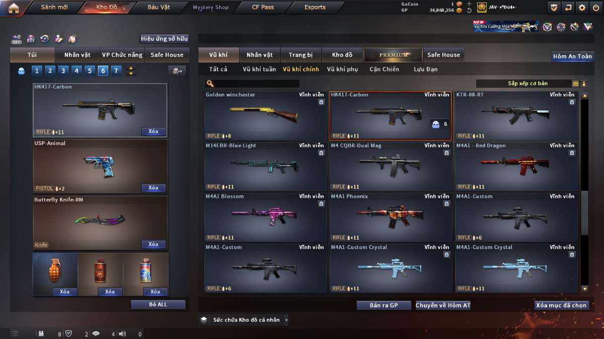 shop acc cf uy tin gia re